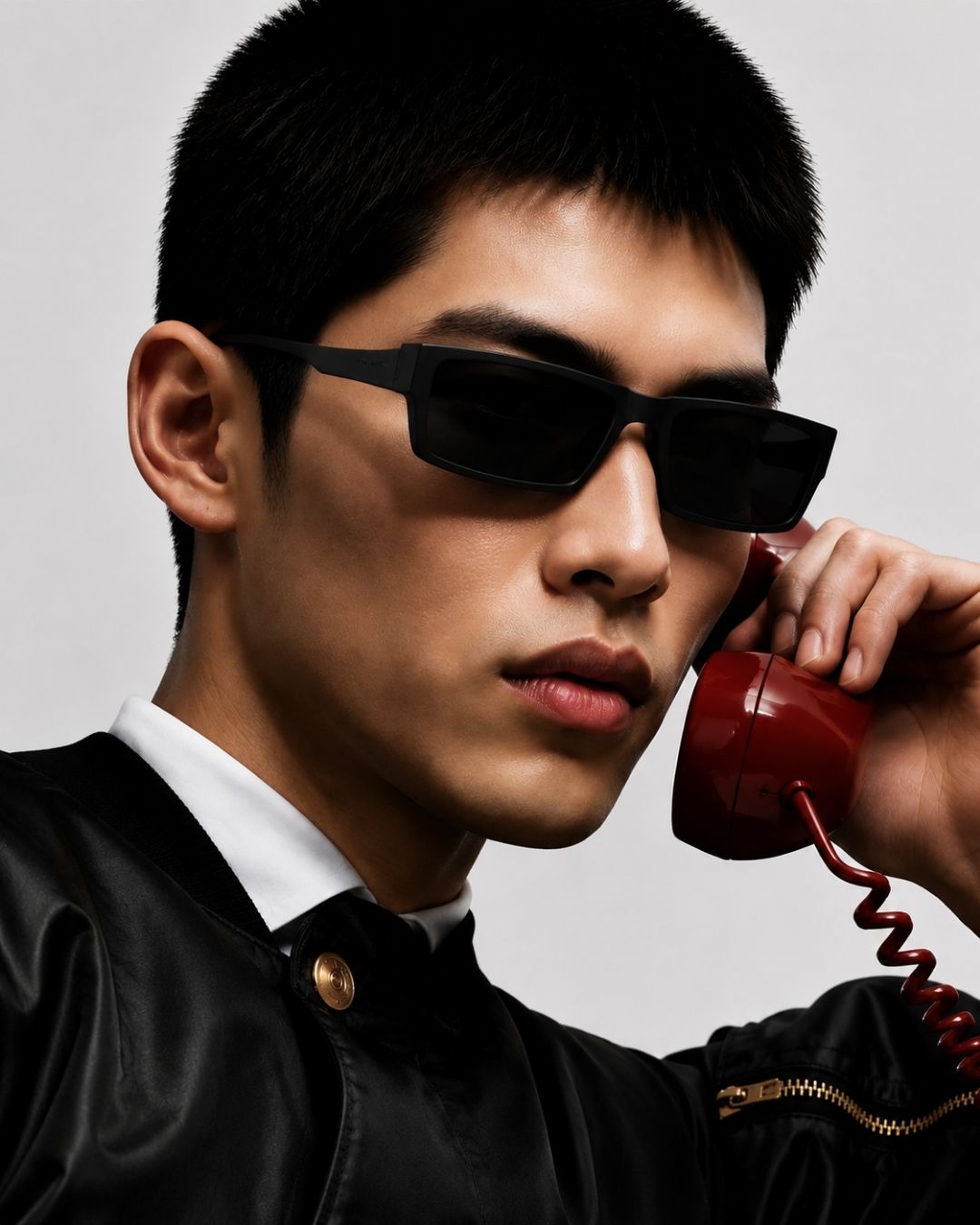 Aero Black Square Sunglasses