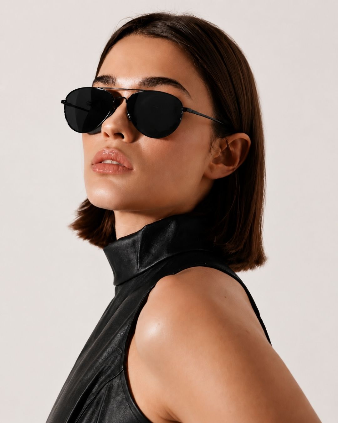 Aero Black Aviator Sunglasses