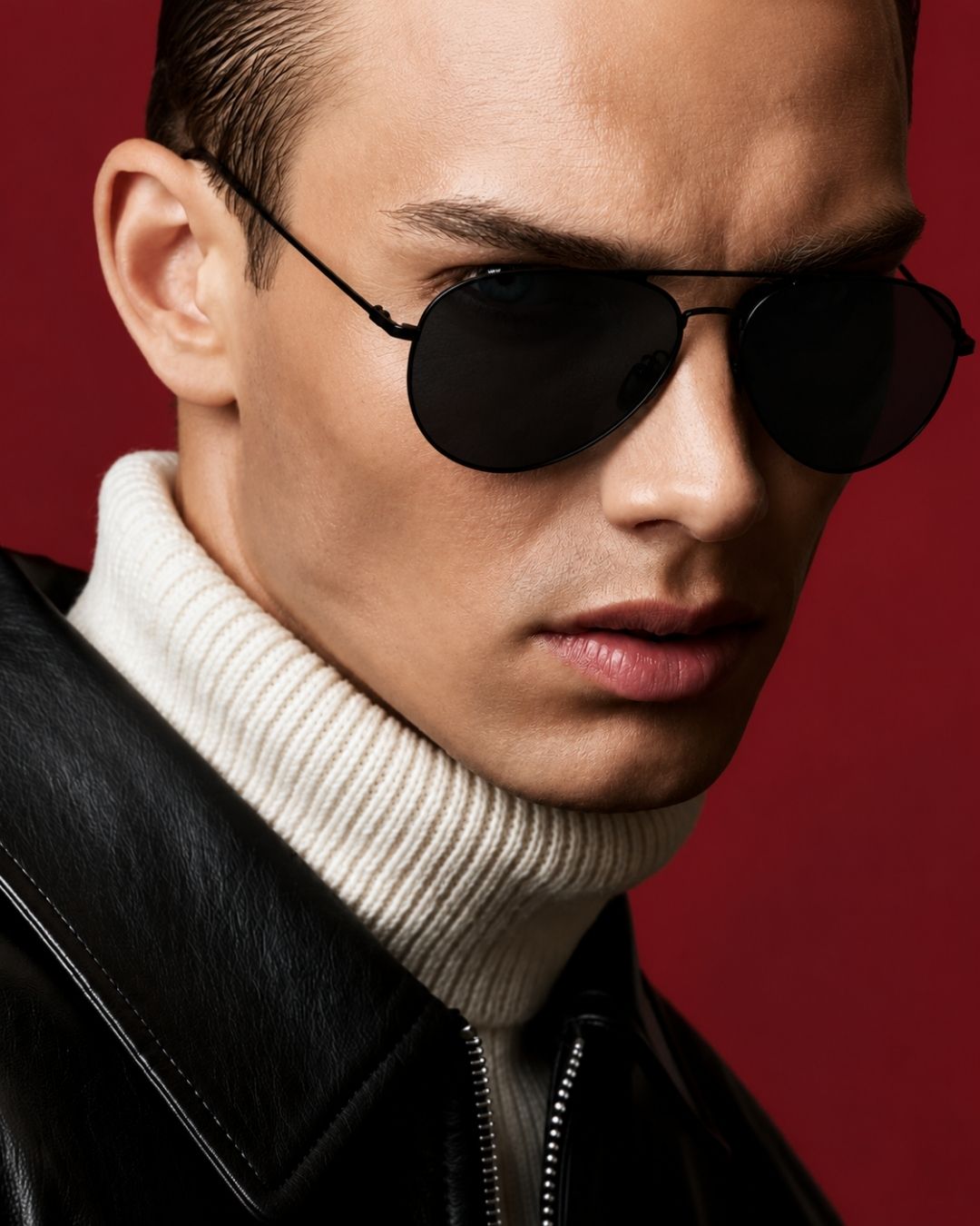 Aero Black Aviator Sunglasses