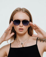 Nova Black Gradient Aviator Sunglasses
