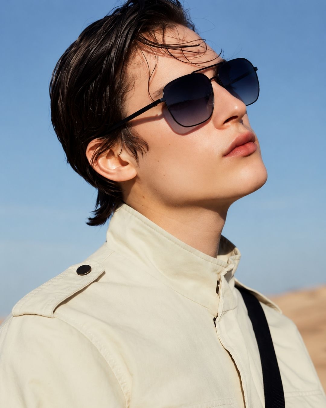 Nova Black Gradient Aviator Sunglasses