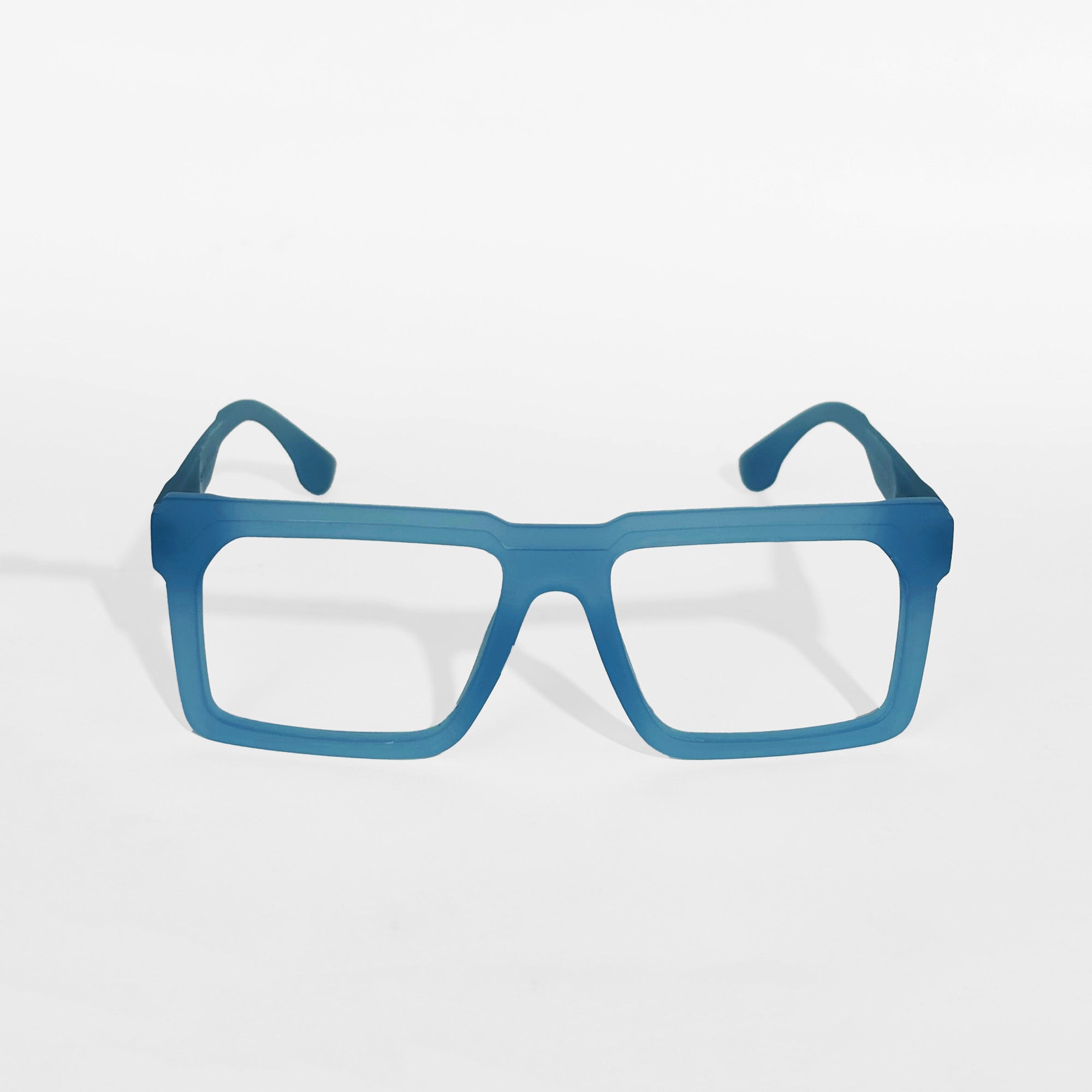Aero Blue Square Frame Glasses