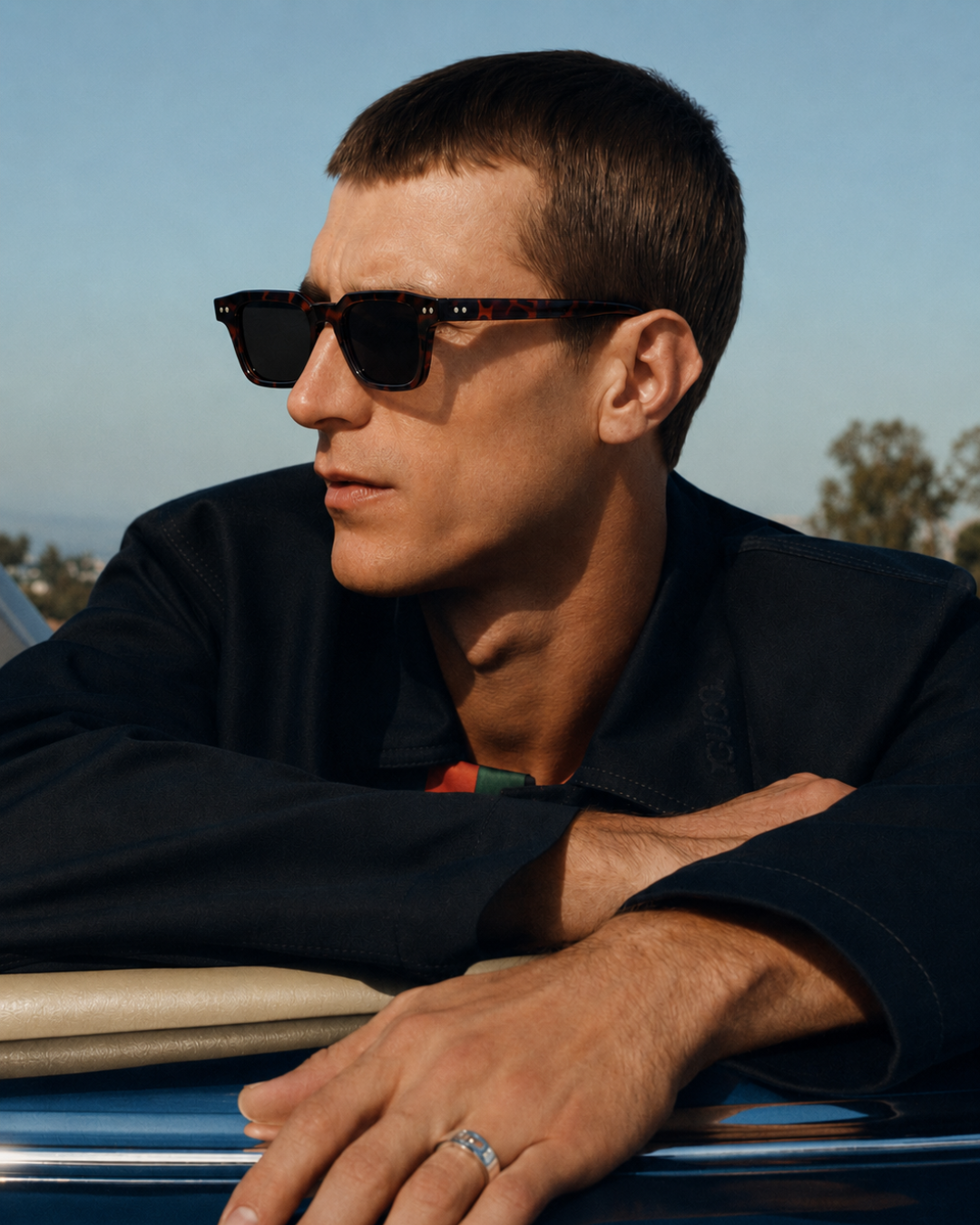 Tortoise Shell Premium Square Frame Eyewear