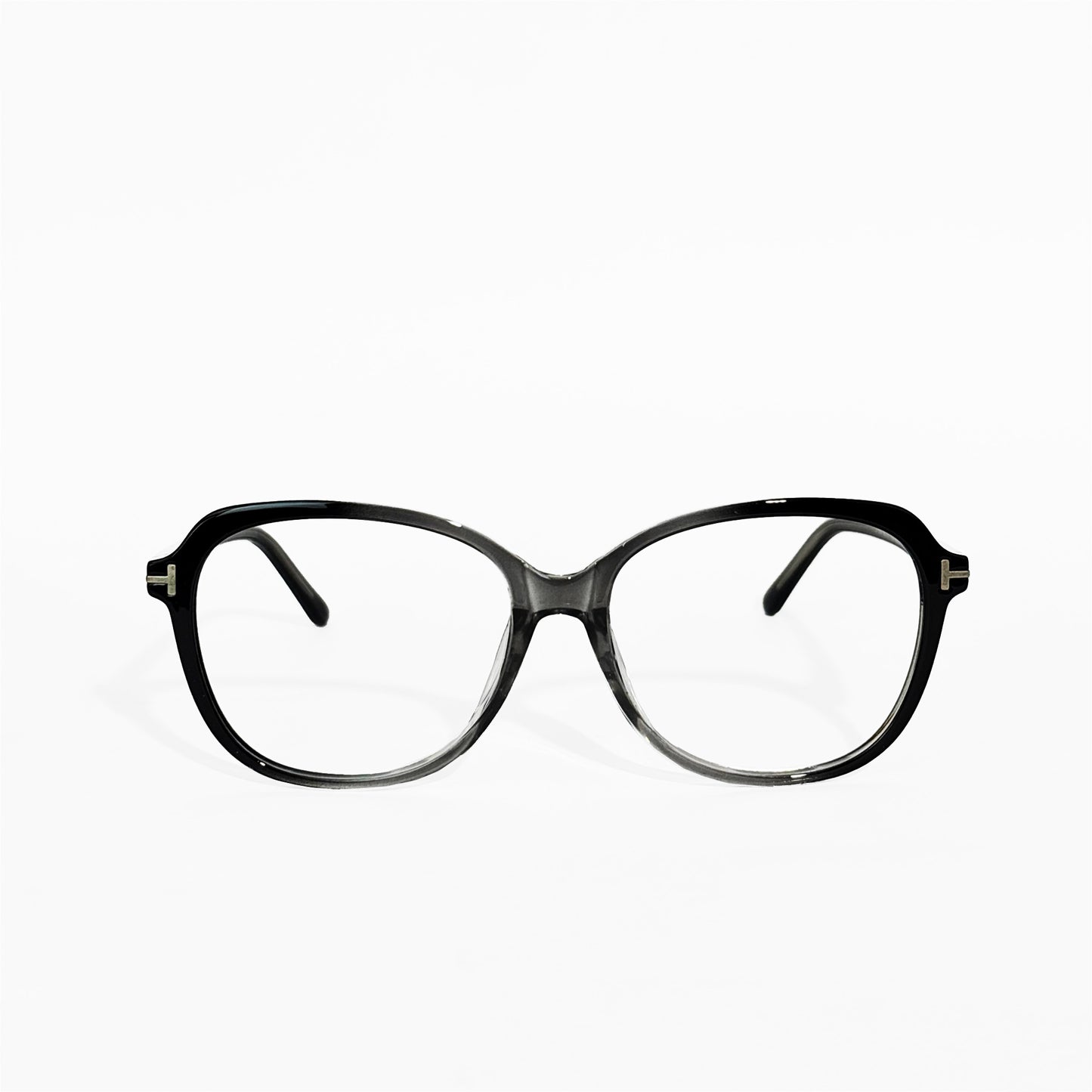 Black Transparent Cat Eye Frame Glasses