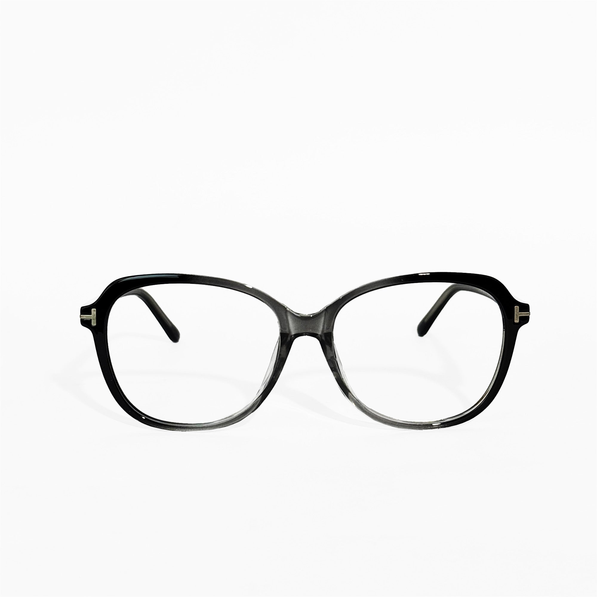 Black Transparent Cat Eye Frame Glasses