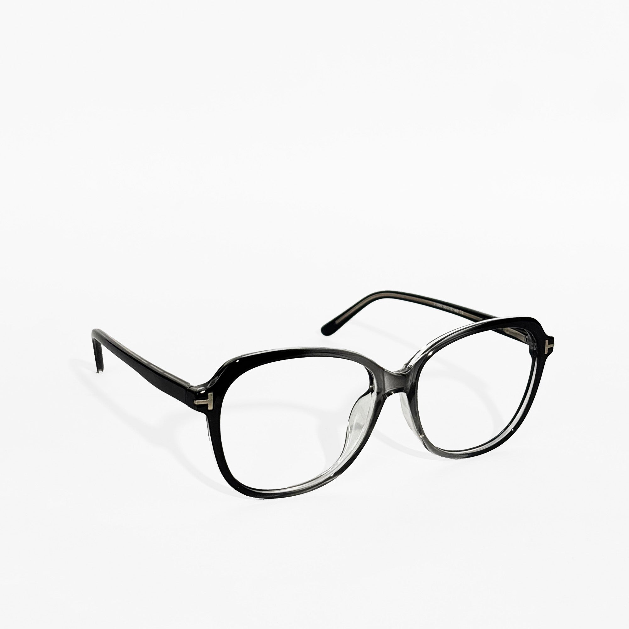 Black Transparent Cat Eye Frame Glasses