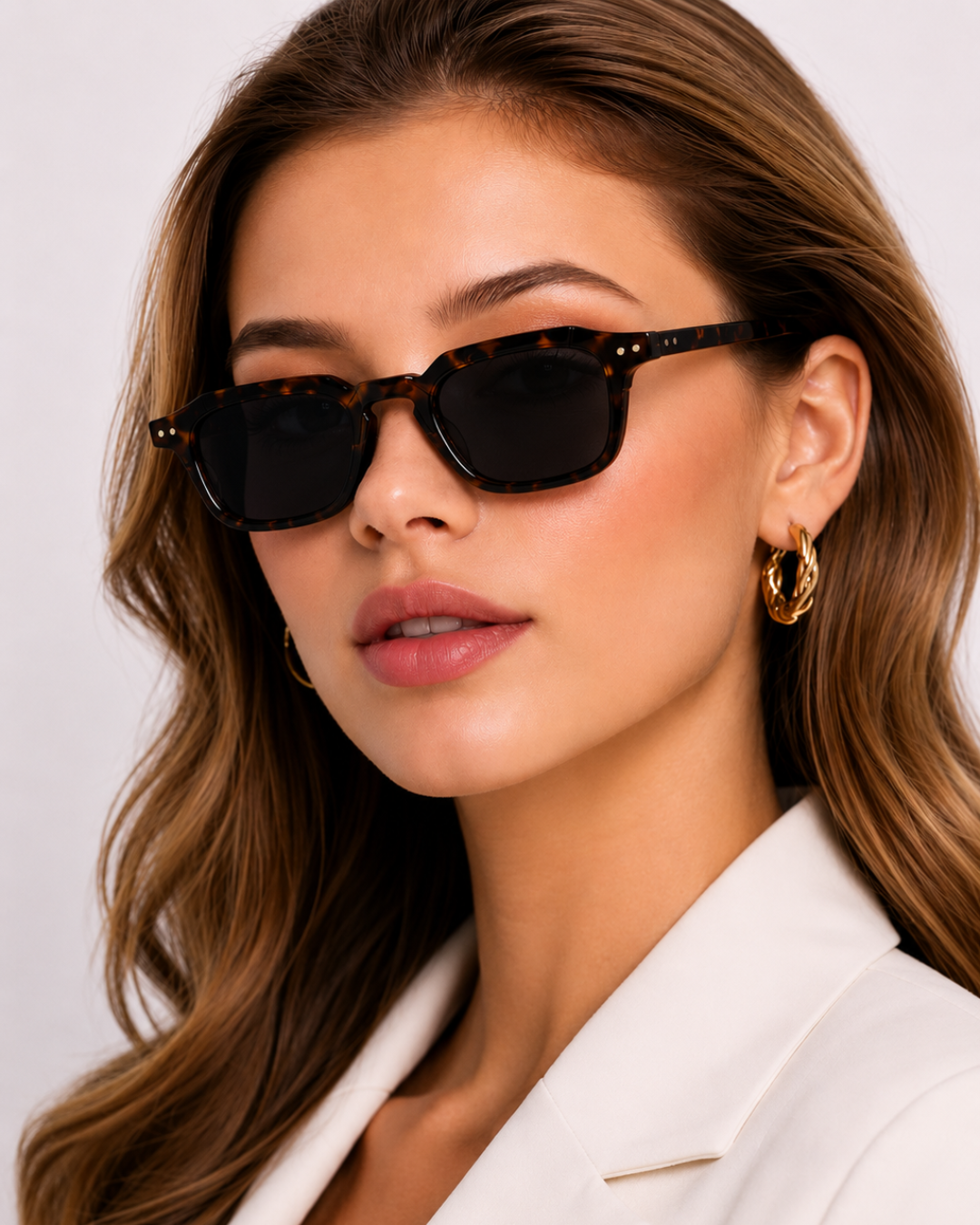 Tortoise Shell Premium Square Frame Eyewear