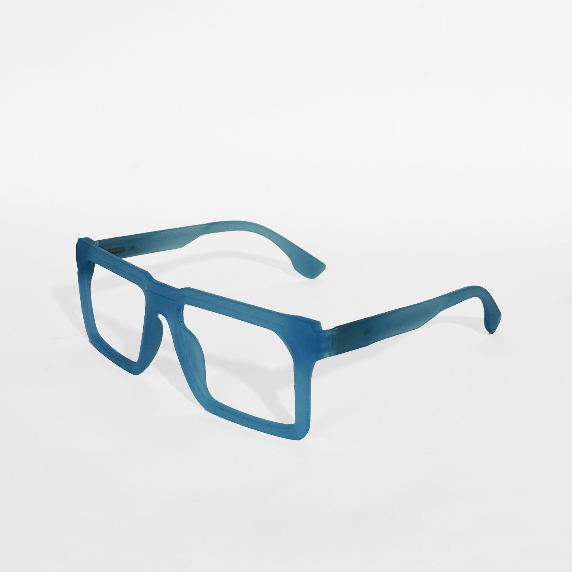 Aero Blue Square Frame Glasses