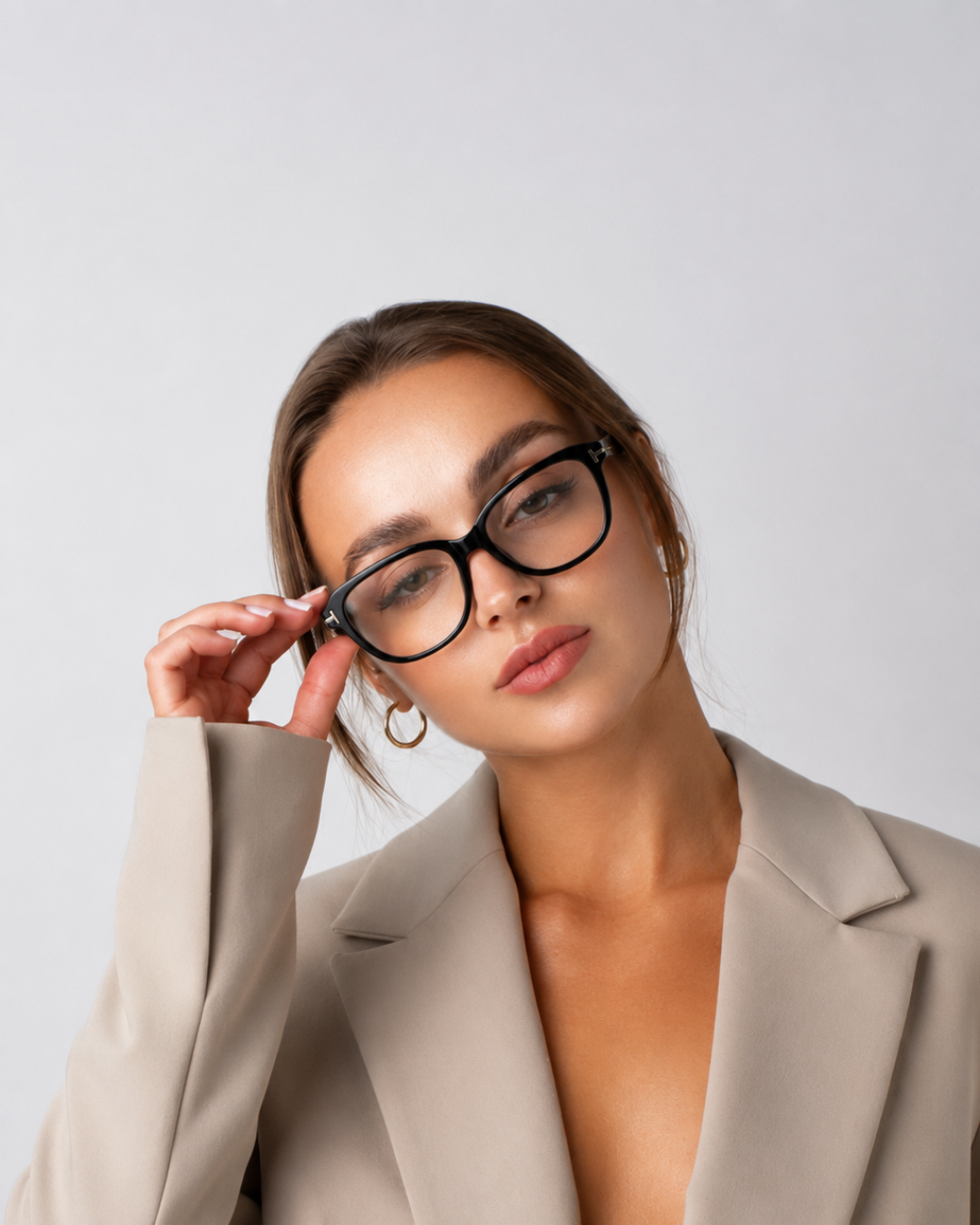 Classic Black Square Frame Eyewear