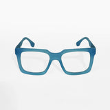 Aqua Blue Square Frame Eyeglasses