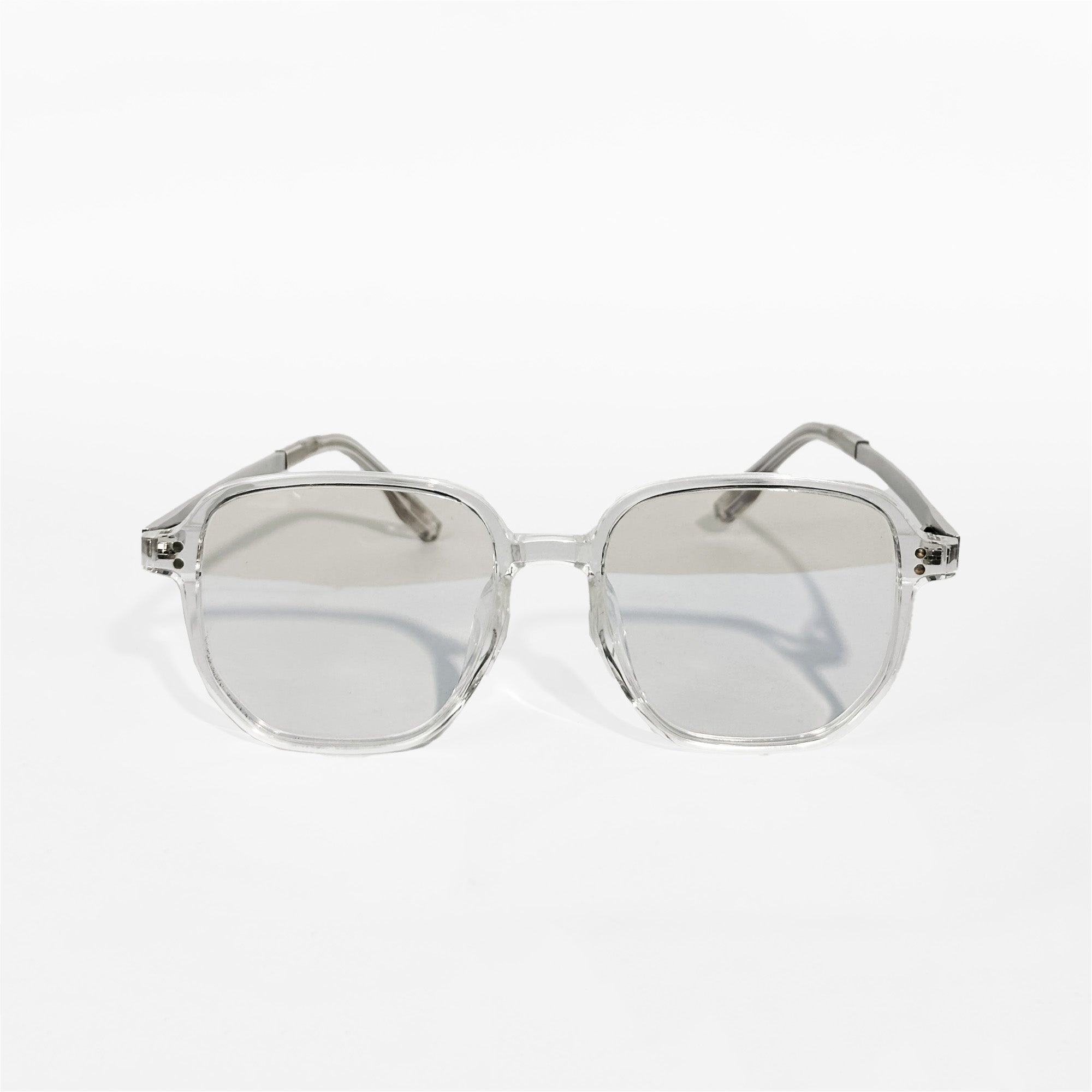 Crystal Clear Square Frame Eyeglasses
