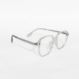 Crystal Clear Square Frame Eyeglasses