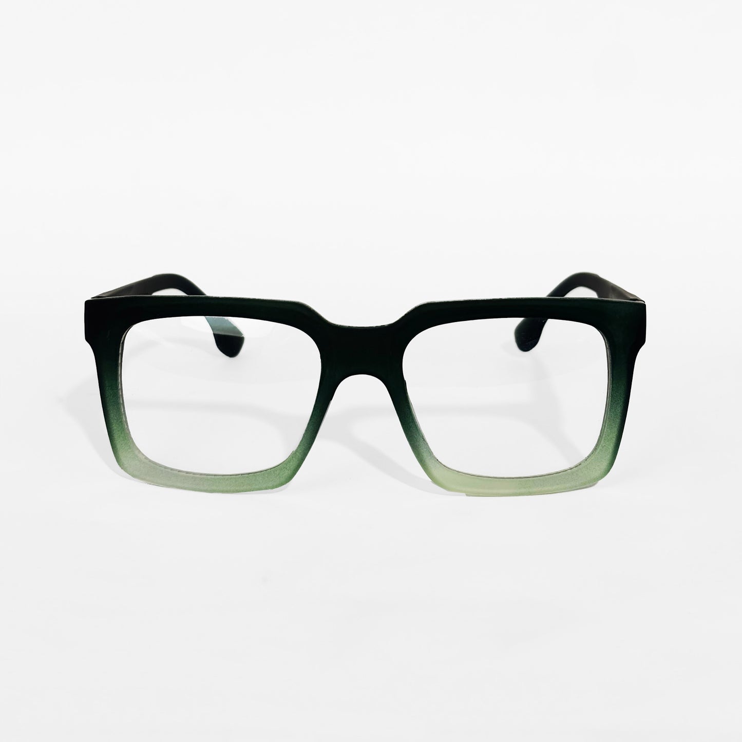 Black Gradient Square Frame Eyeglasses