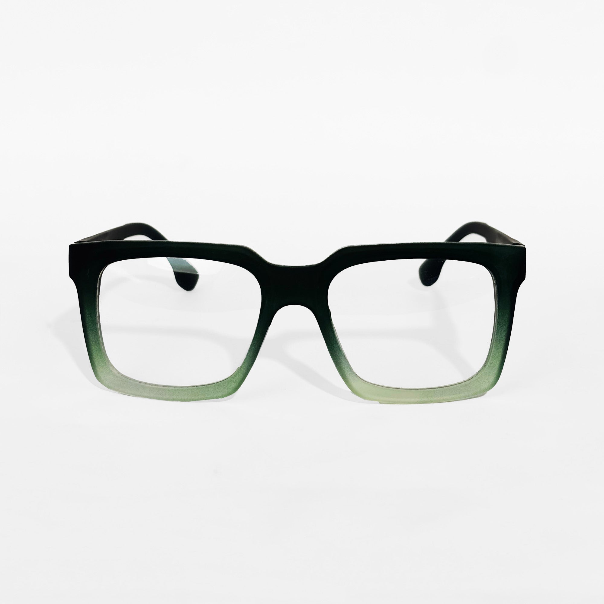 Black Gradient Square Frame Eyeglasses