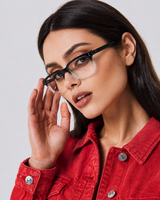 Black Gradient Square Frame Eyeglasses