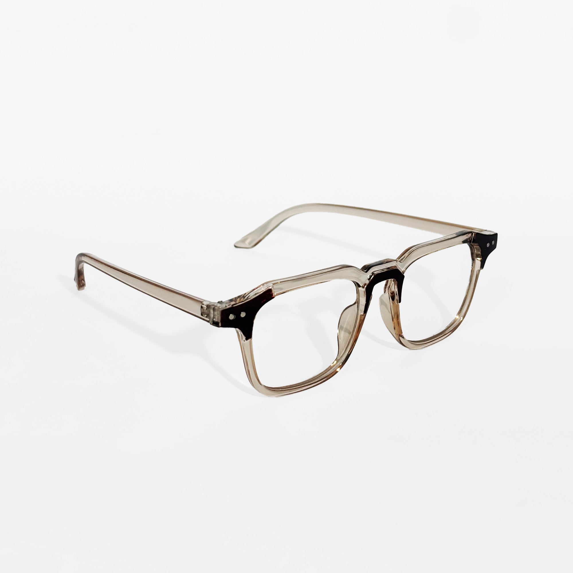 Crystal Dual-Tone Square Eyeglasses
