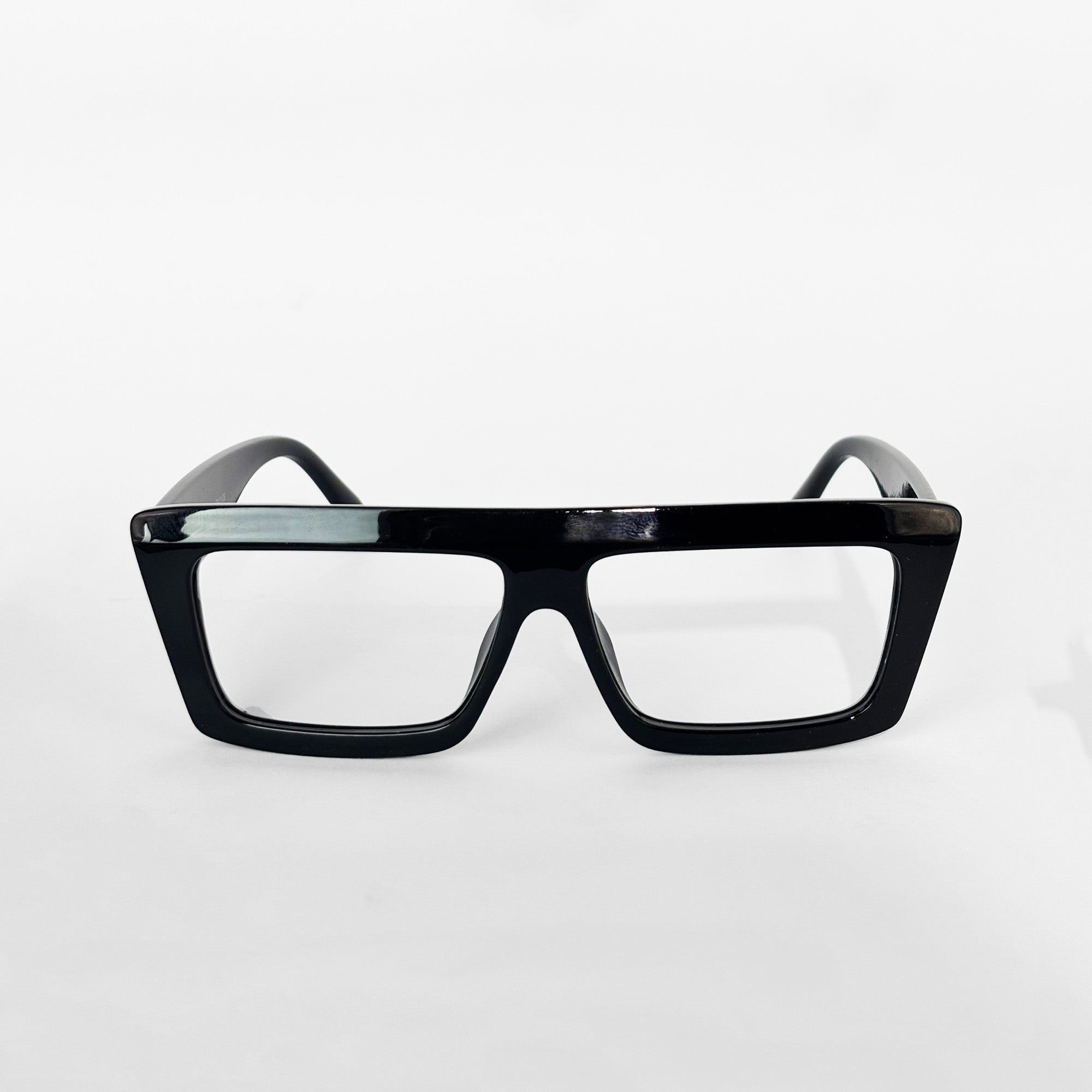 Urban Edge Rectangle Eyeglasses – Black