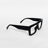 Urban Edge Rectangle Eyeglasses – Black