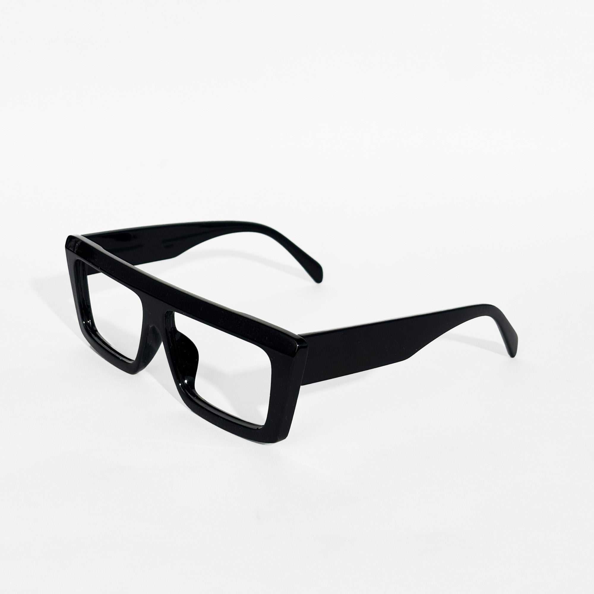 Urban Edge Rectangle Eyeglasses – Black