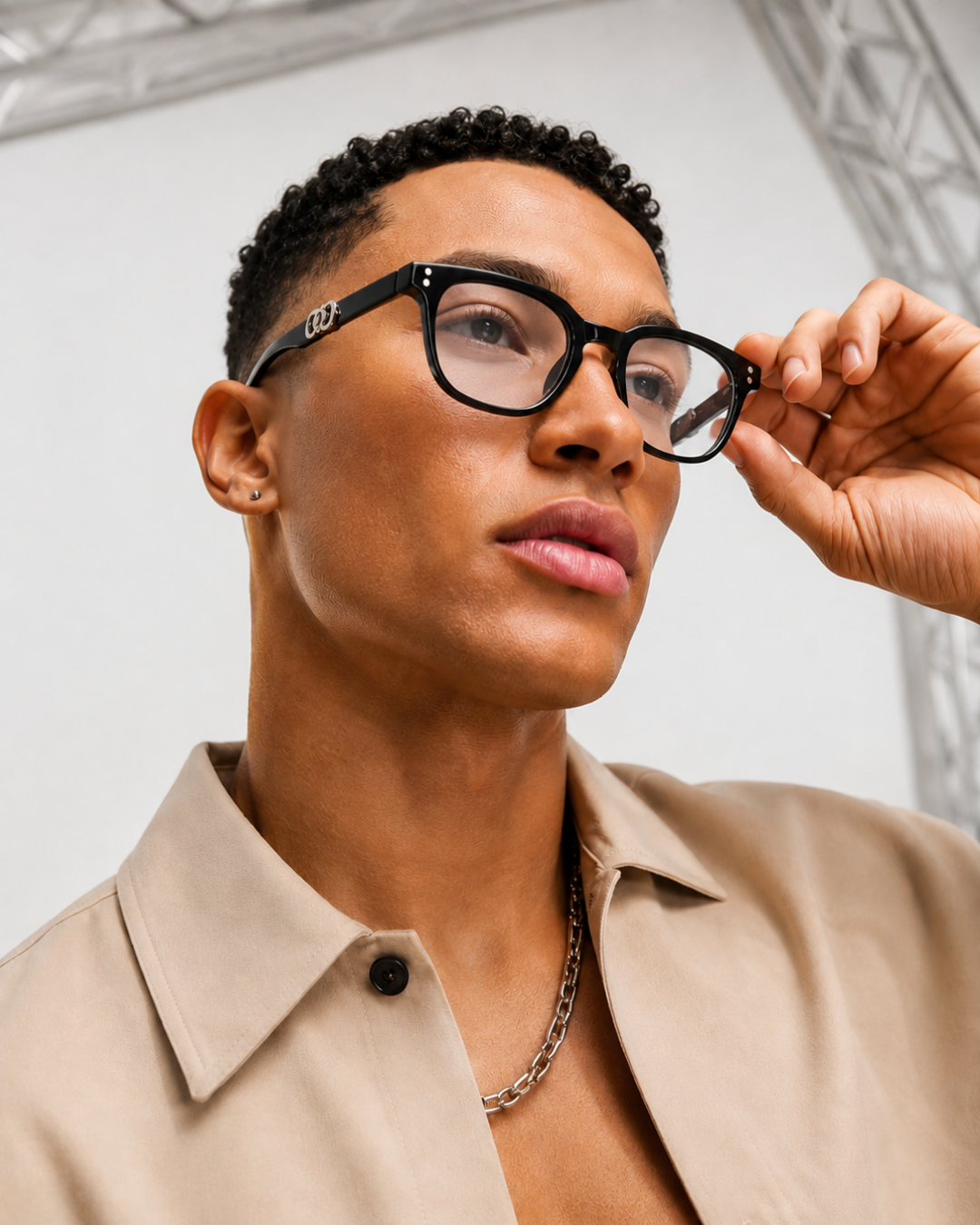Black Classic Square Frame Eyeglasses