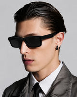 Aero Black Square Sunglasses