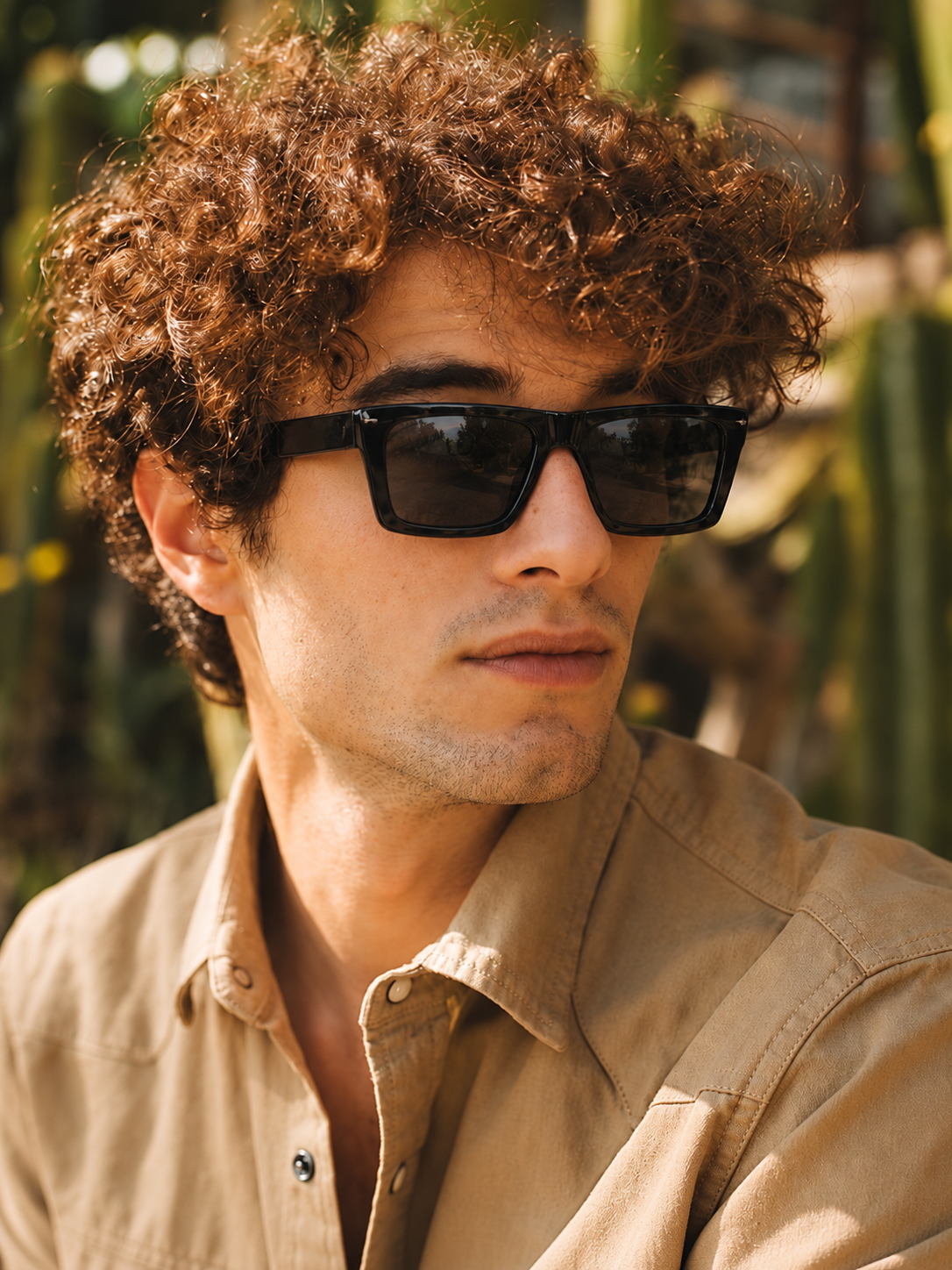 Urban Edge Rectangle Eyeglasses – Black