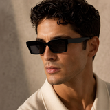 Urban Edge Rectangle Eyeglasses – Black