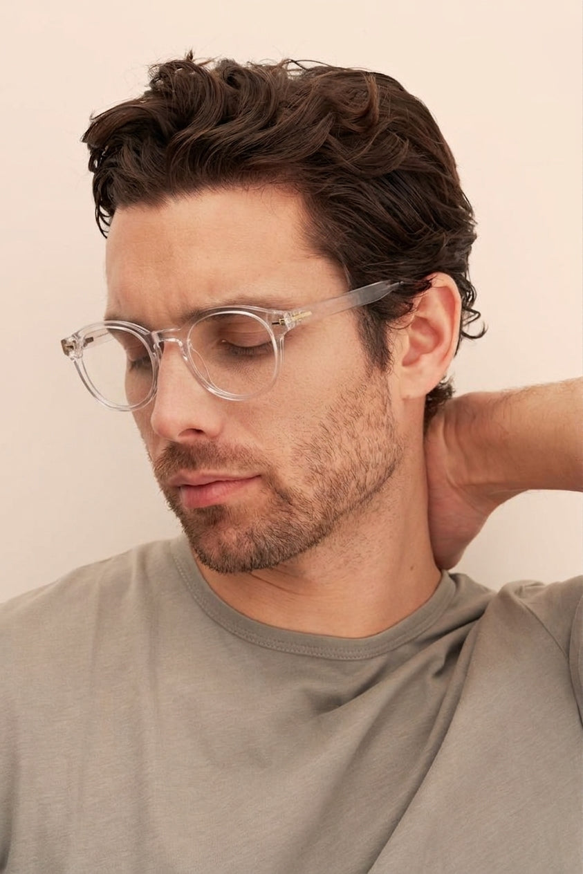 Aero Clear Round Frame Glasses