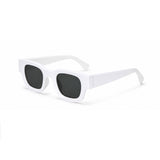 Classic White Square Sunglasses , UV400 Fashion Shades