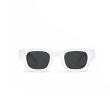 Classic White Square Sunglasses , UV400 Fashion Shades