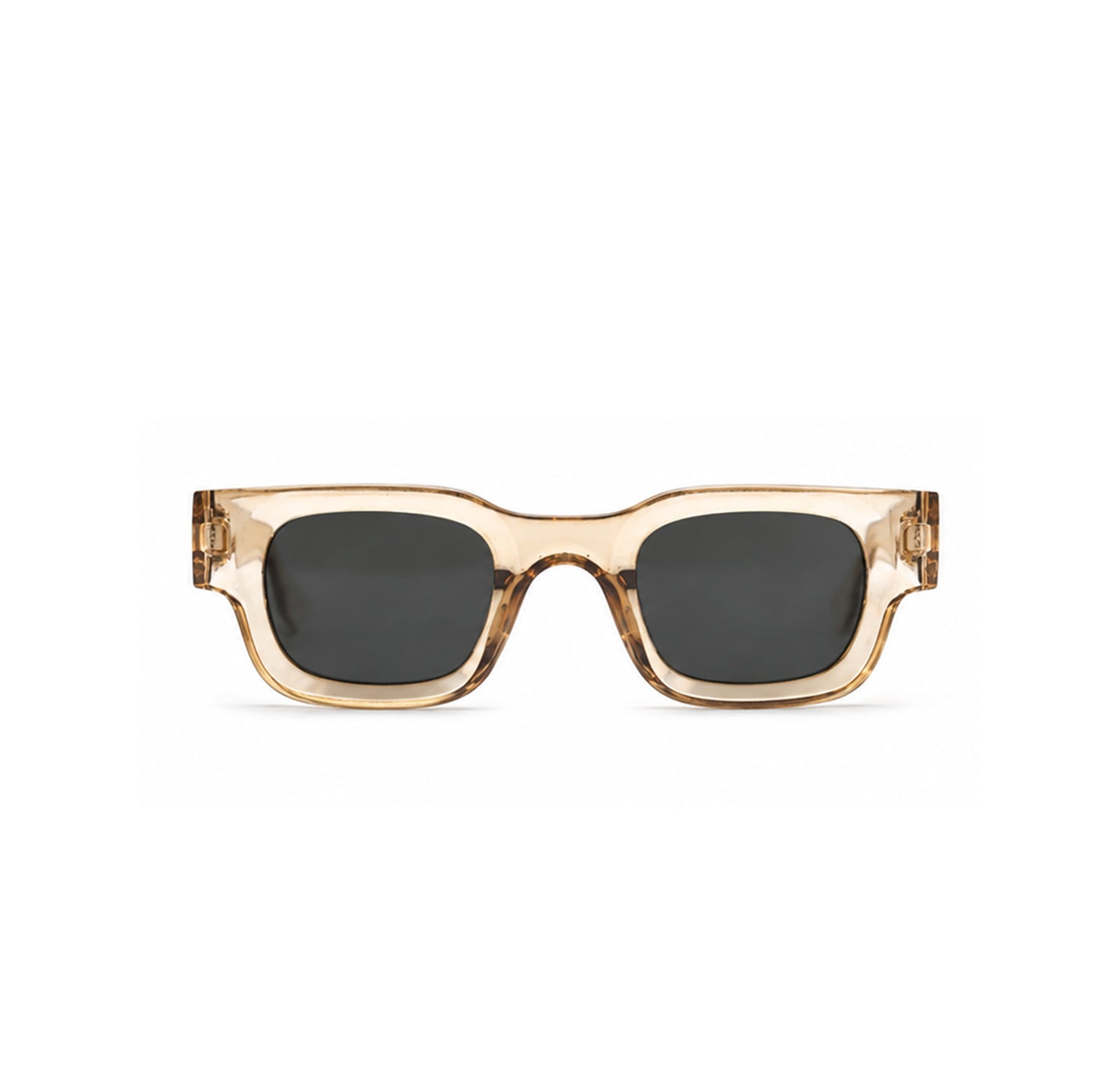 Classic Transparent Brown Square Sunglasses , UV400 Retro Shades