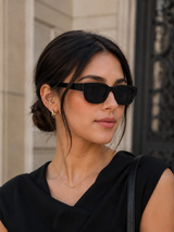 Midnight Bold Rectangular Sunglasses