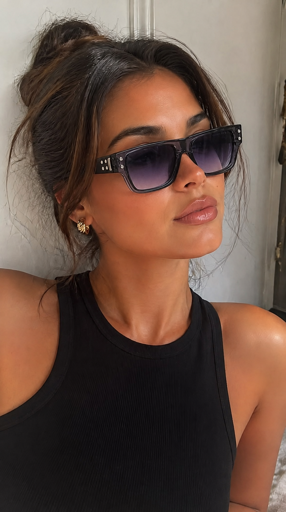 Shadow Violet Rivet Sunglasses