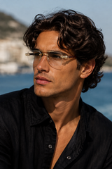 Luxury Rimless Square Eyeglasses , Gold &amp; Tortoise Edition