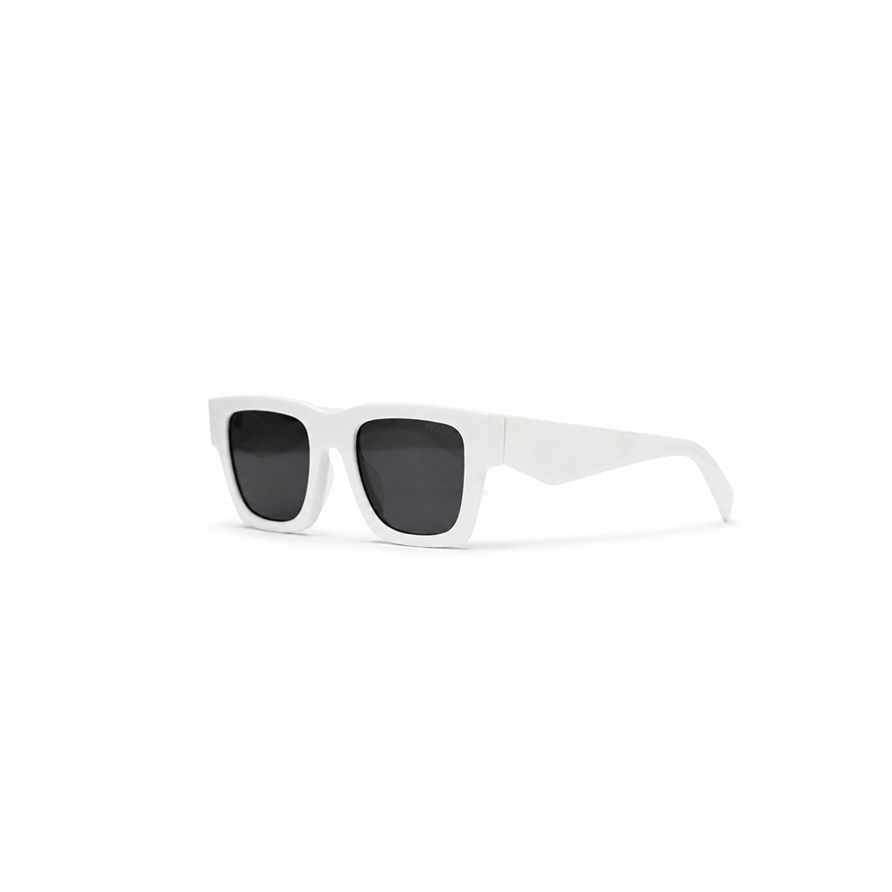 Aero Classic White Rectangle Sunglasses